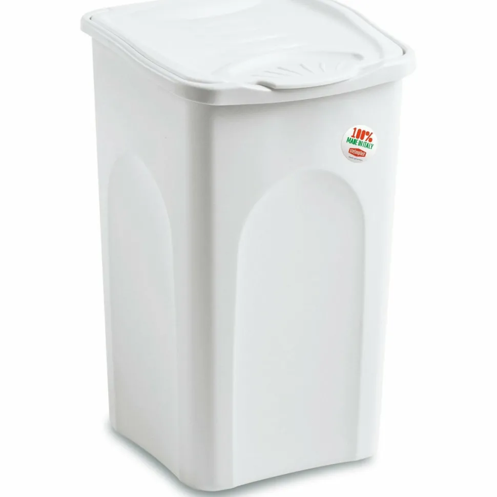 Portabiancheria Linea Primavera Bianco 50 Litri