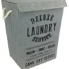 Portabiancheria rettangolare Laundry colore grigio