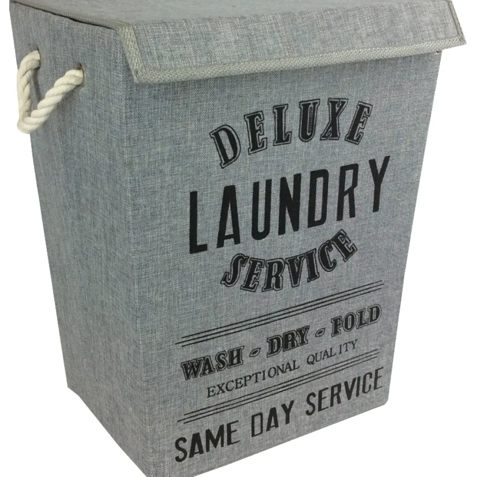 Portabiancheria rettangolare Laundry colore grigio