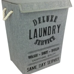 Portabiancheria rettangolare Laundry colore grigio