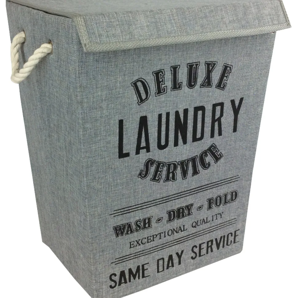 Portabiancheria rettangolare Laundry colore grigio