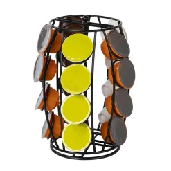 Porta Capsule in Metallo Nero 20 Posti