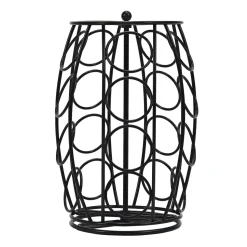 Porta Capsule in Metallo Nero 20 Posti