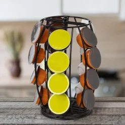 Porta Capsule in Metallo Nero 20 Posti