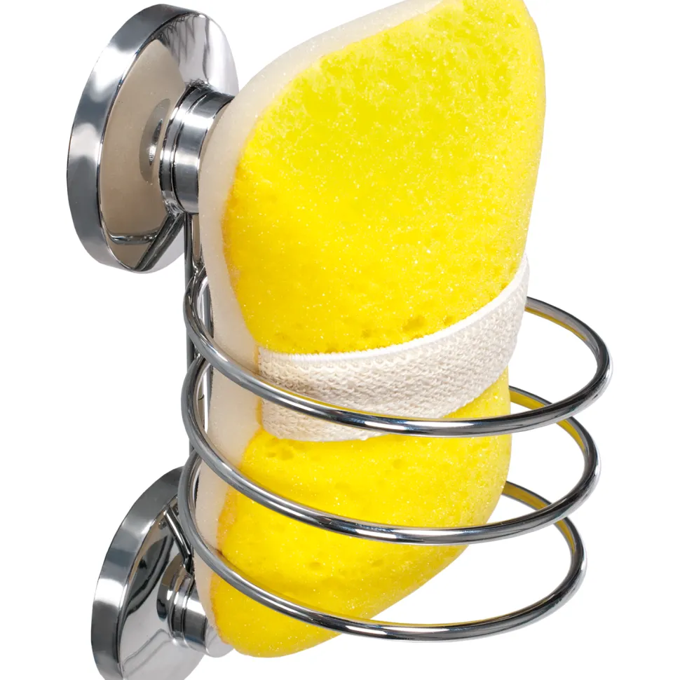 Portaoggetti da Bagno con Ventose in Metallo Cromato Linea Barlow