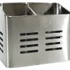 Portaposate in acciaio inox 2 scomparti