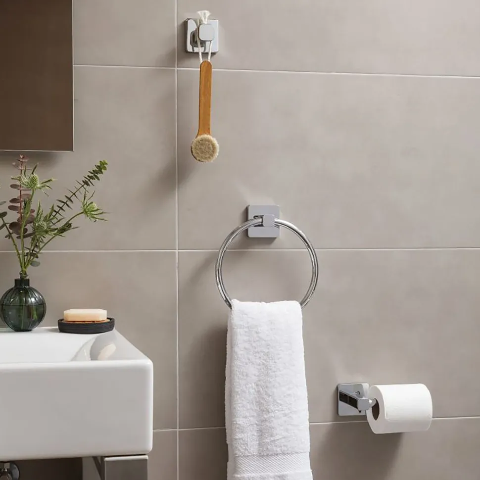 Portarotolo Aperto in Acciaio Inox Linea Kalo Cromo
