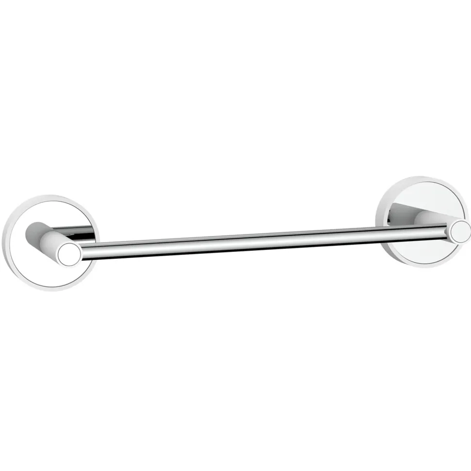 Porta Salviette in Acciaio e ABS bianco Linea Fusion 30 cm