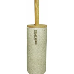 Portascopino beige e legno con scopino
