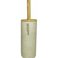 Portascopino beige e legno con scopino