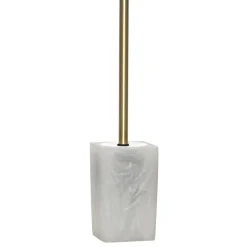 Portascopino con scopino Effetto Marmo Bianco