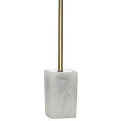 Portascopino con scopino Effetto Marmo Bianco