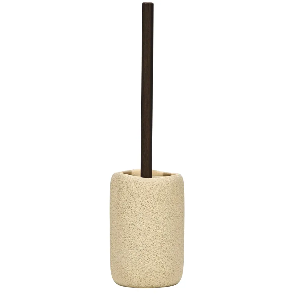 Portascopino con scopino Effetto Pietra Beige