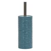 Portascopino con Scopino in Ceramica Carta da Zucchero Finitura a rilievo Effetto Ondulato h35 cm