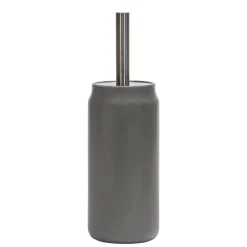 Portascopino con Scopino in Ceramica Grigio