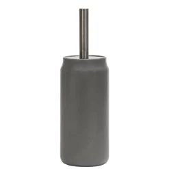 Portascopino con Scopino in Ceramica Grigio