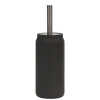 Portascopino con Scopino in Ceramica Nero