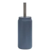 Portascopino con Scopino in Ceramica Petrolio