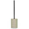 Portascopino con scopino in Poliresina Effetto Pietra Beige