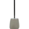 Portascopino con scopino in Stoneware Tortora
