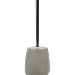 Portascopino con scopino in Stoneware Tortora
