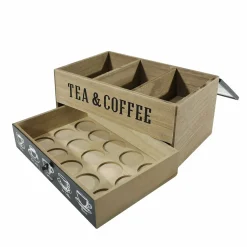 Portatisane con Cassetto Porta Capsule Tea & Coffee