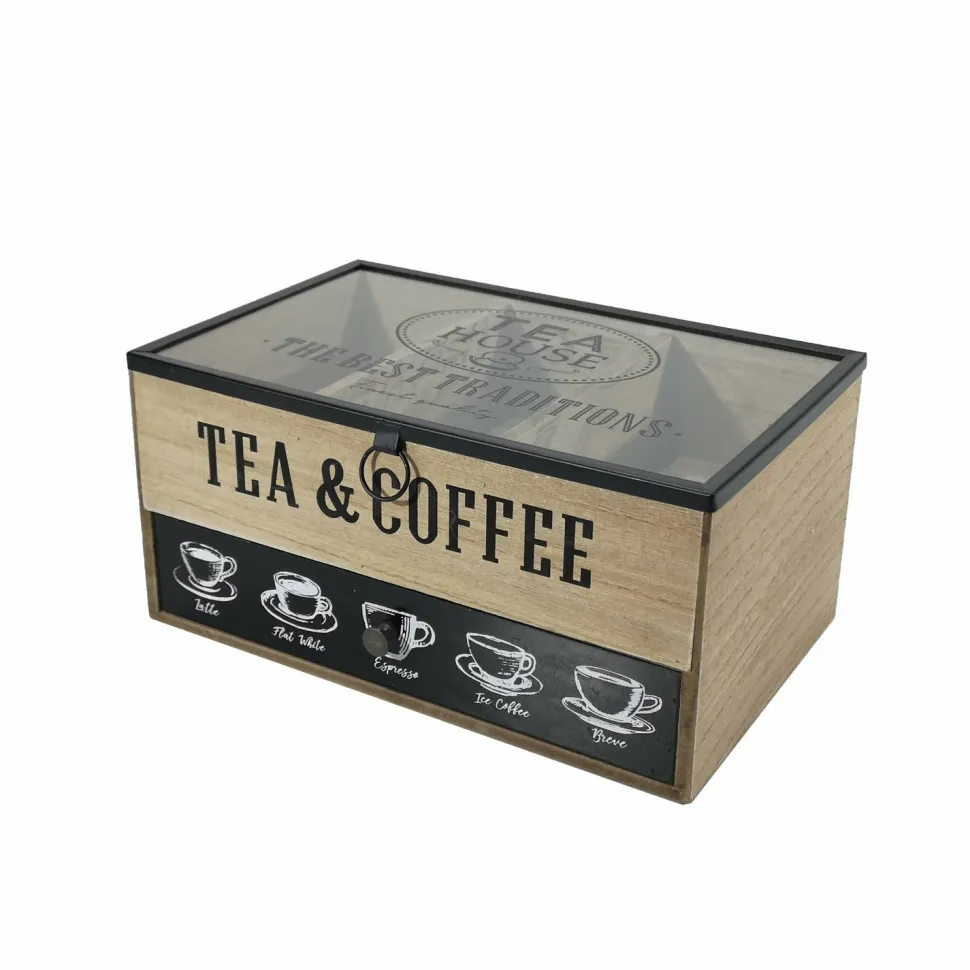 Portatisane con Cassetto Porta Capsule Tea & Coffee