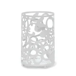 Portautensili da Cucina in Metallo Bianco h16 cm diametro 11 cm