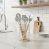 Portautensili da Cucina in Metallo e Legno di Pino