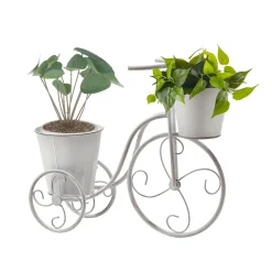 Portavasi Decorativo 2 Posti a Forma di Bicicletta