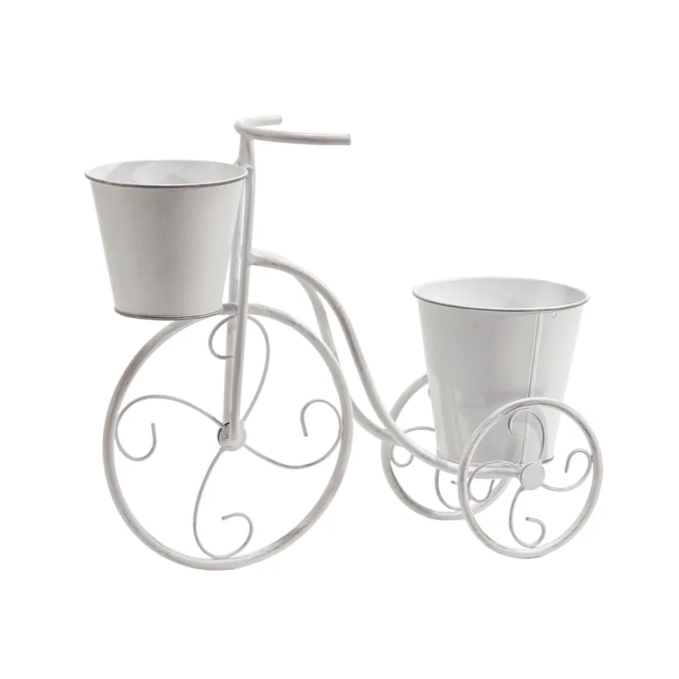 Portavasi Decorativo 2 Posti a Forma di Bicicletta