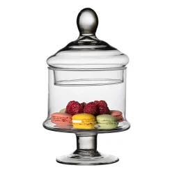 Potiche in Vetro con Coperchio Patisserie h23 diametro 13 cm