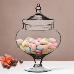 Potiche in Vetro con Coperchio Patisserie h27 diametro 18,7 cm