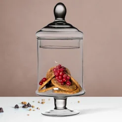 Potiche in Vetro con Coperchio Patisserie h29 diametro 13 cm