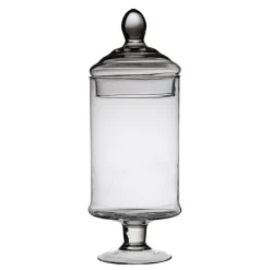 Potiche in Vetro con Coperchio Patisserie h34 diametro 13 cm