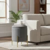 Pouf Contenitore Apribile Grigio