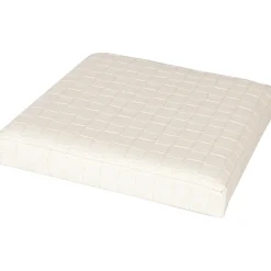 Pouf contenitore beige in ecopelle richiudibile