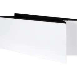 Pouf Contenitore Bianco in ecopelle richiudibile h38x76x38 cm
