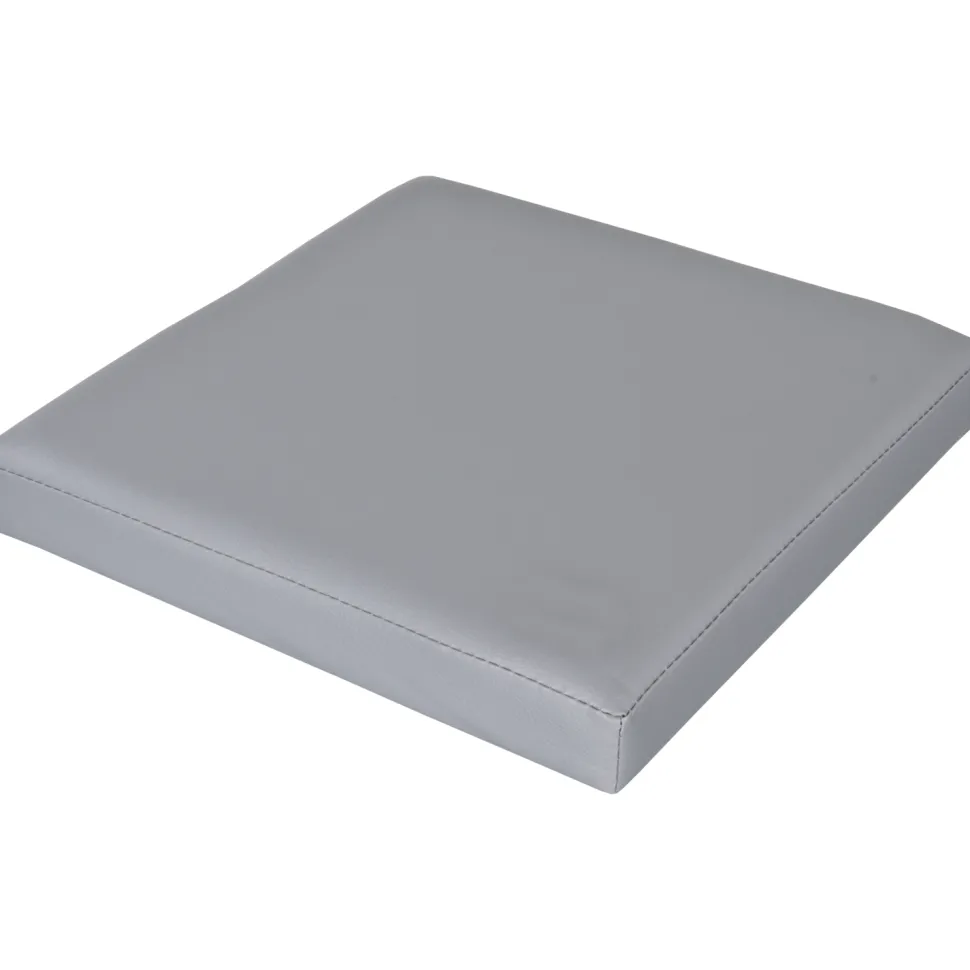 Pouf Contenitore Grigio in ecopelle richiudibile h38x38x38 cm