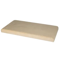 Pouf Contenitore in Velluto Damascato Crema
