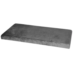 Pouf Contenitore in Velluto Damascato Grigio