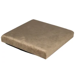 Pouf Contenitore in Velluto Damascato Tortora