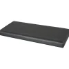 Pouf Contenitore Nero in ecopelle richiudibile h38x76x38 cm