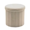 Pouf Contenitore Richiudibile Crema