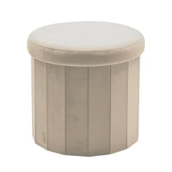 Pouf Contenitore Richiudibile Crema