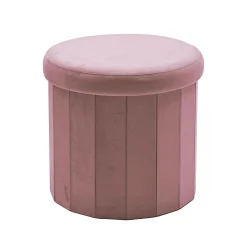 Pouf Contenitore Richiudibile Rosa