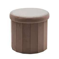 Pouf Contenitore Richiudibile Tortora
