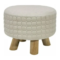 Pouf tondo Crema