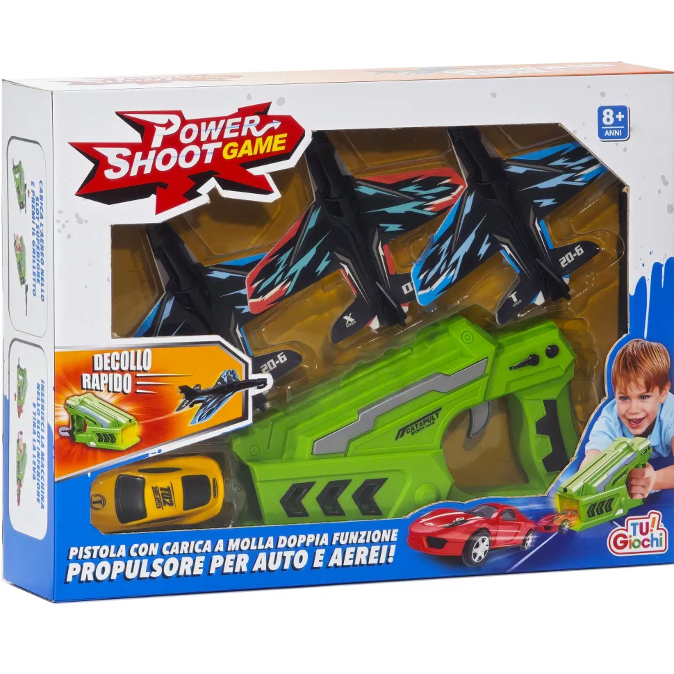 Power Shoot Game Pistola Doppia Funzione – Auto e Aerei