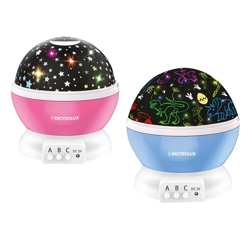 Proiettore 2 in 1 con Luce Notturna Multicolor h12 cm